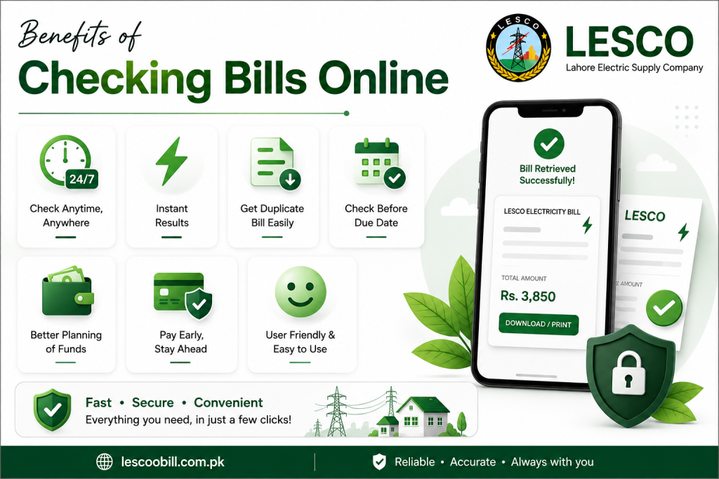 Benefits of Checking Bills Online